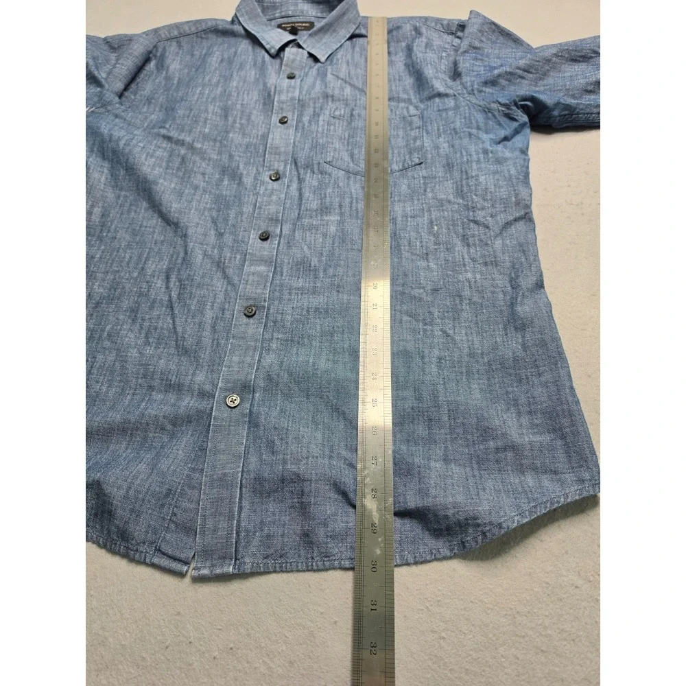Banana Republic Shirt Men's XL Blue Soft Wash Slim Fit Button-Up Everyday Wear